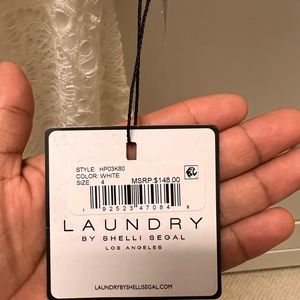 Laundry white lace dress